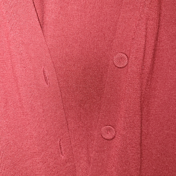 J. Jill Cranberry Wool Blend Cardigan - Picture 7 of 12